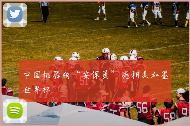 中国机器狗“安保员”亮相美加墨世界杯